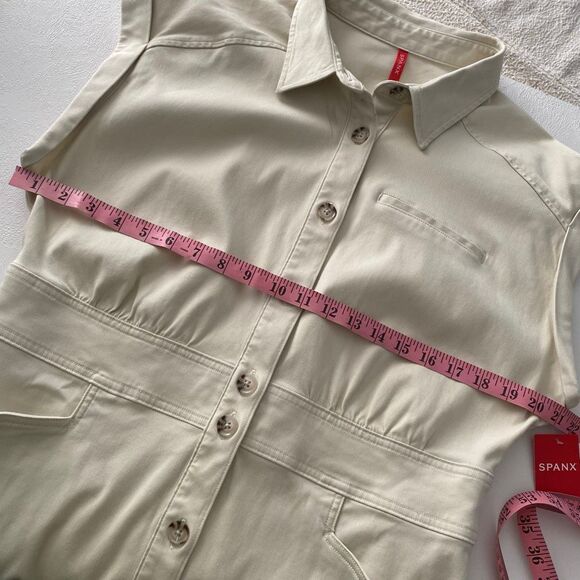Twill Utility Dress in Eggshell Beige Women’s XL – NWT (Minor Marks) - Picture 9 of 9